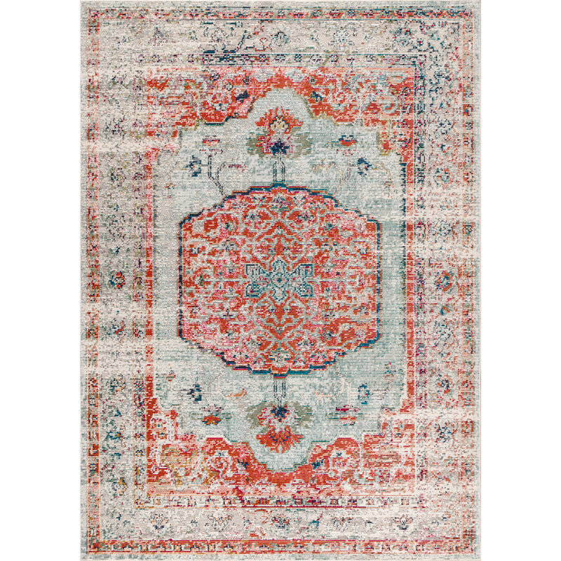 World Menagerie Stirling Power Loom Coral Rug Wayfair