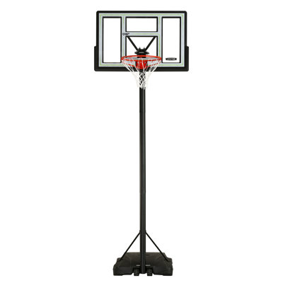 lifetime height adjustable portable basketball hoop (46" polycarbonate backboard)