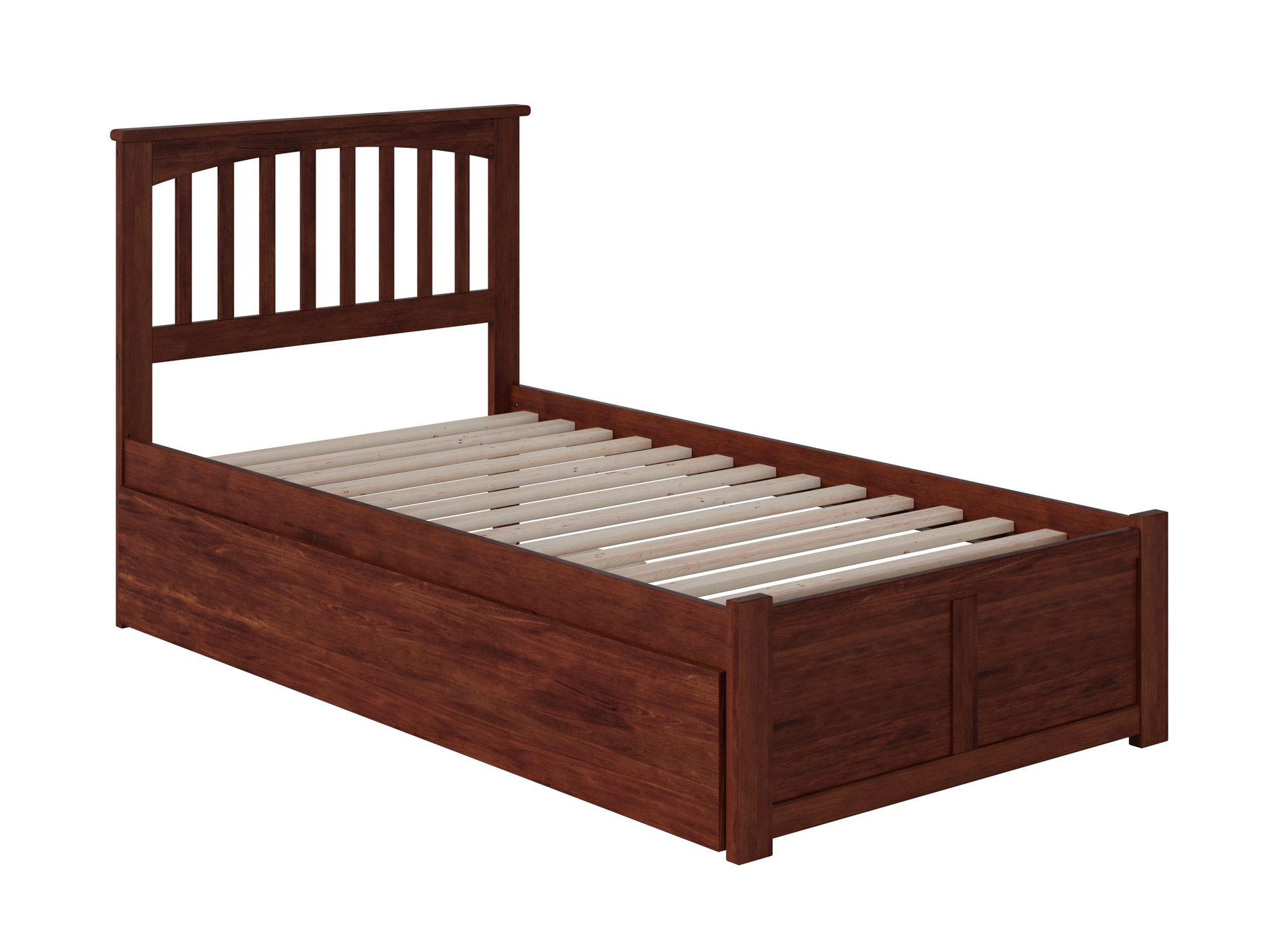 Harper Orchard Huntsville Extra Long Twin Solid Wood Platforms Bed with