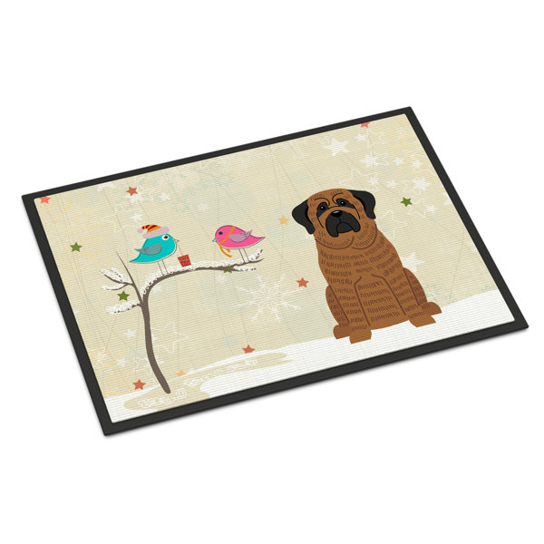 Caroline S Treasures Christmas Presents Between Friends Mastiff Outdoor Door Mat Wayfair