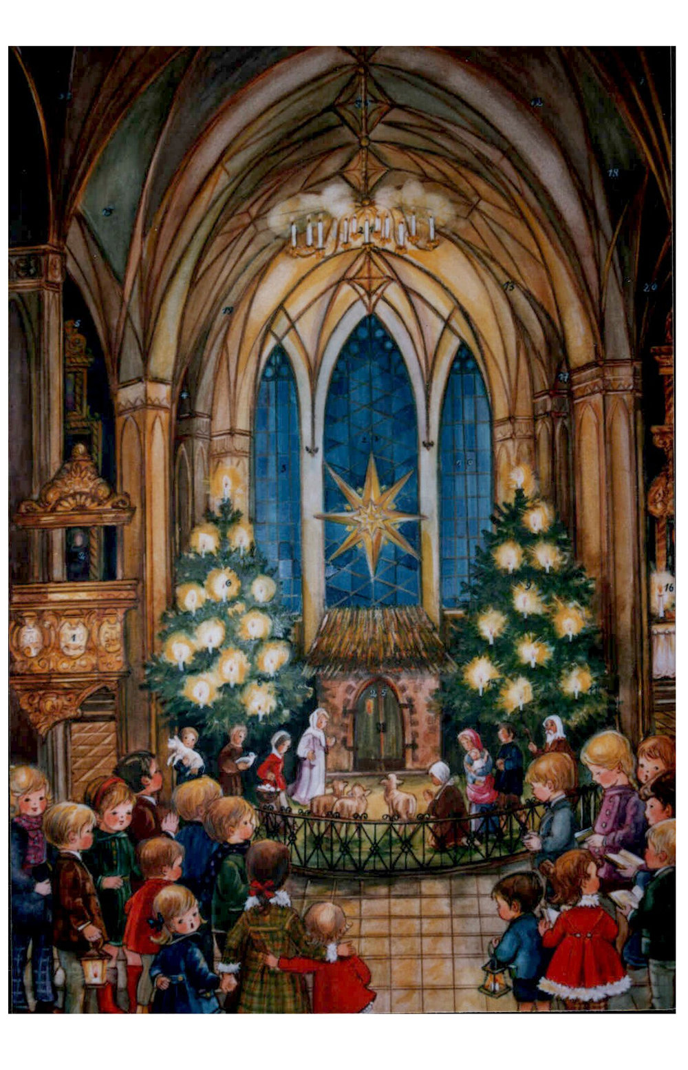 Alexander Taron Large Church And Kids Advent Calendar With Bible Verses Wayfair