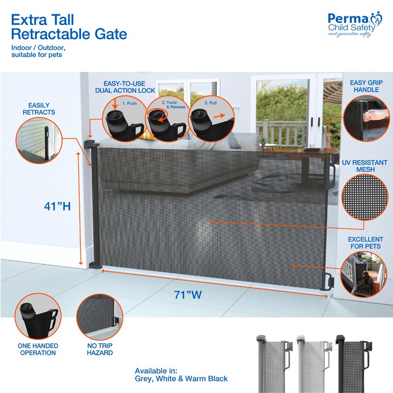 tall retractable gate