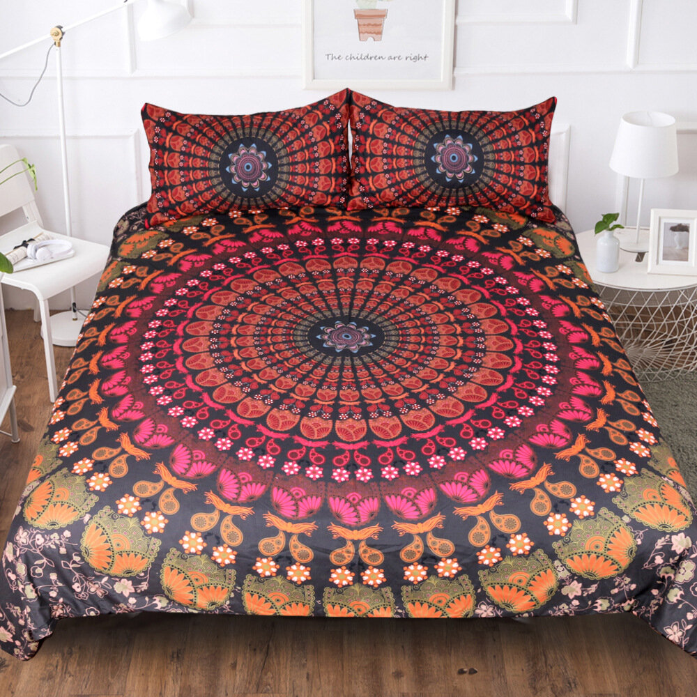 Homegoods Bohemian Floral 3d Duvet Cover Set Wayfair Ca