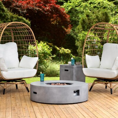 barrett steel propane fire pit table