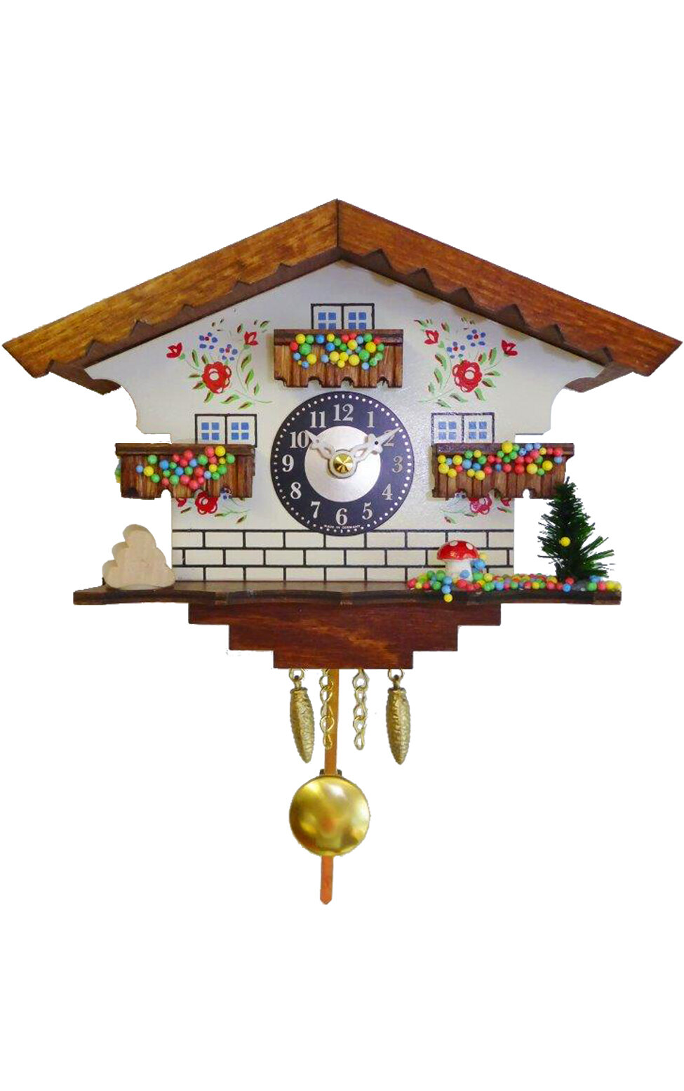 Boutelle Battery Operated Wall Clock with Music and Chimes