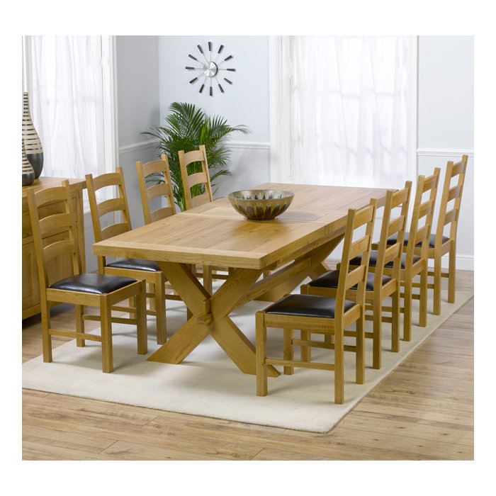Rochelle Extendable Dining Set With 8 Chairs Rochelle Extendable Dining Set With 8 Chairs