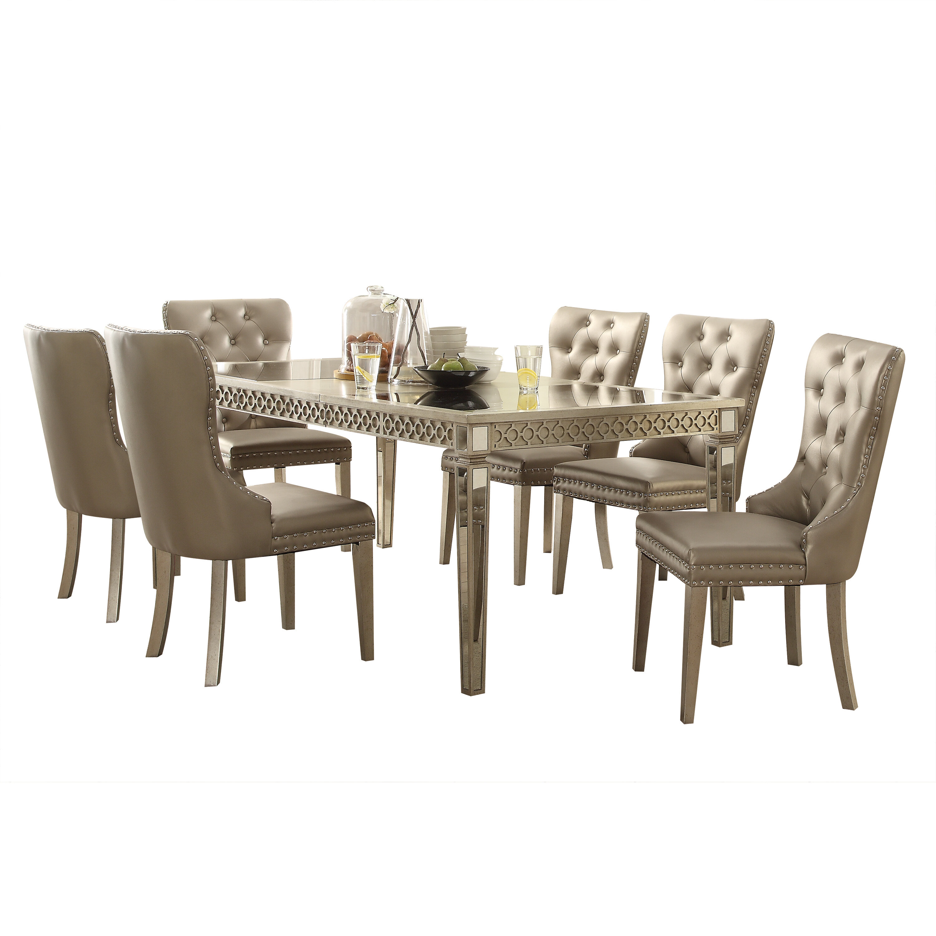 elford 7 piece extendable dining set