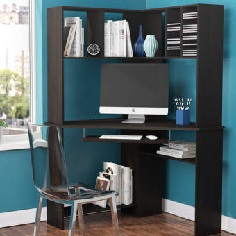 Latitude Run Friedman Corner Desk With Hutch Reviews Wayfair
