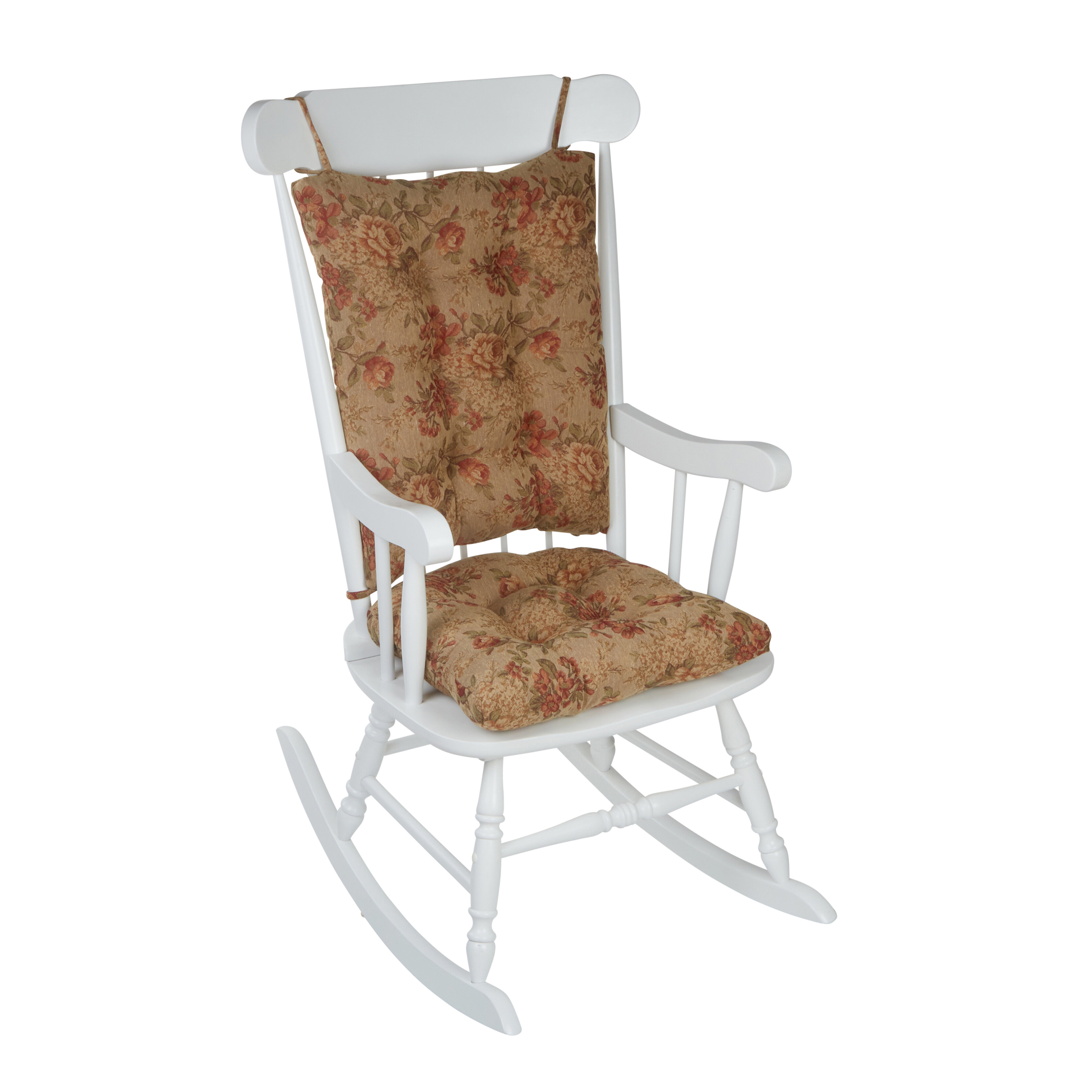 rocking chair with fleur de lis