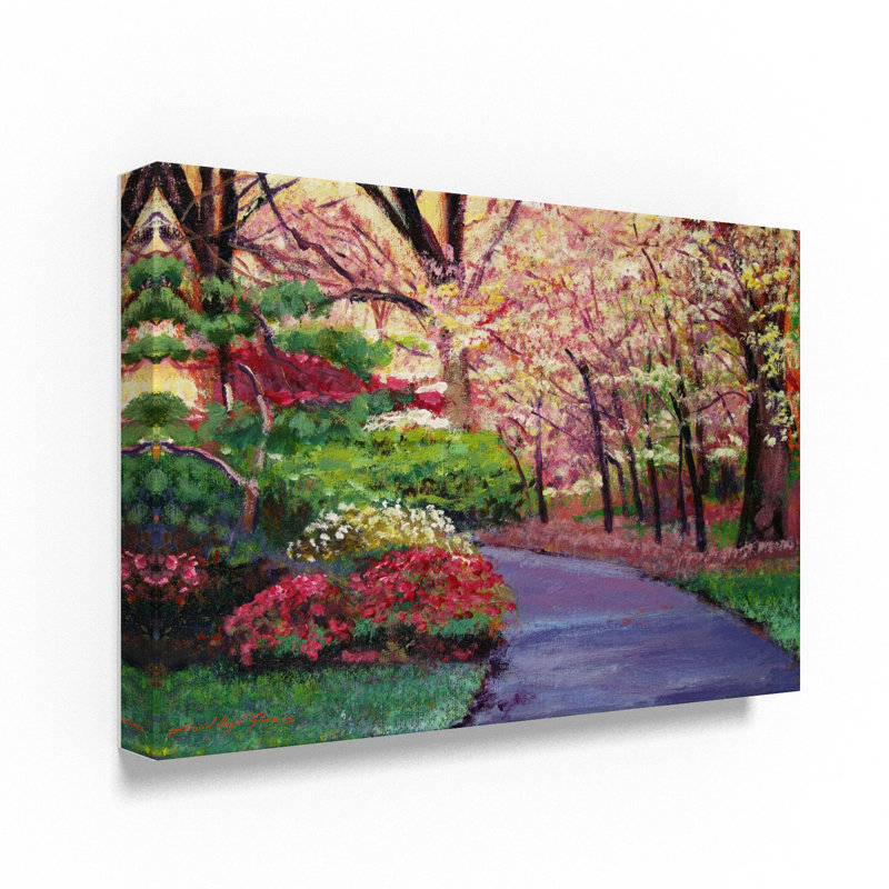 Trademark Art A Spring Blossom Impressions Acrylic Painting