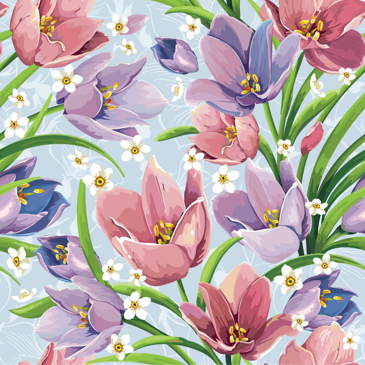 Red Barrel Studio® Tulips Wall Mural Wayfair