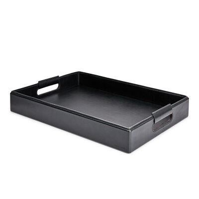 black ottoman tray