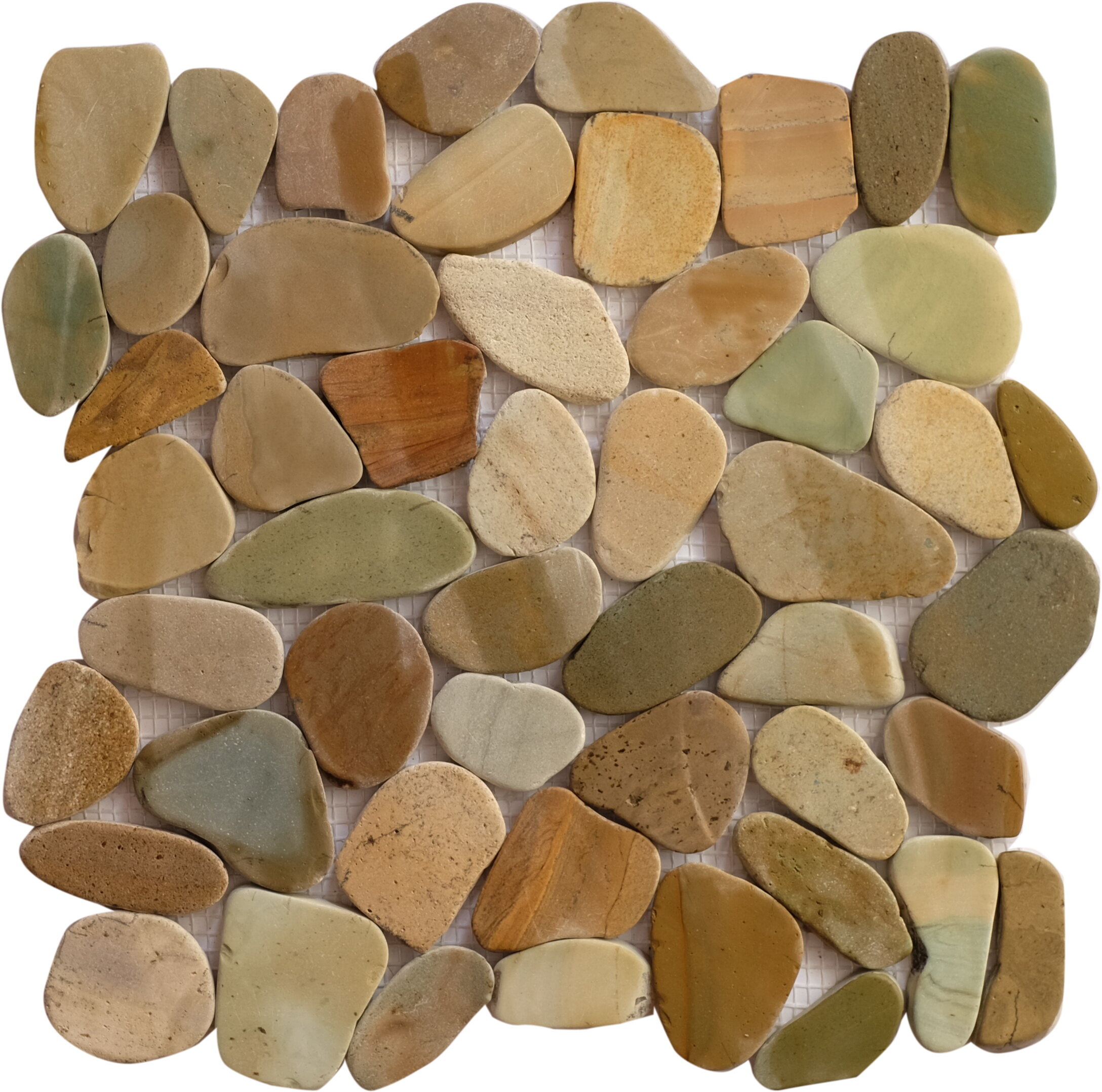 Black Natural River Rock Mosaic Stone Pebble Tile 30 sq ft