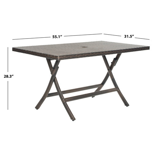 Mercury Row® Copher Fliptop Outdoor Dining Table & Reviews | Wayfair