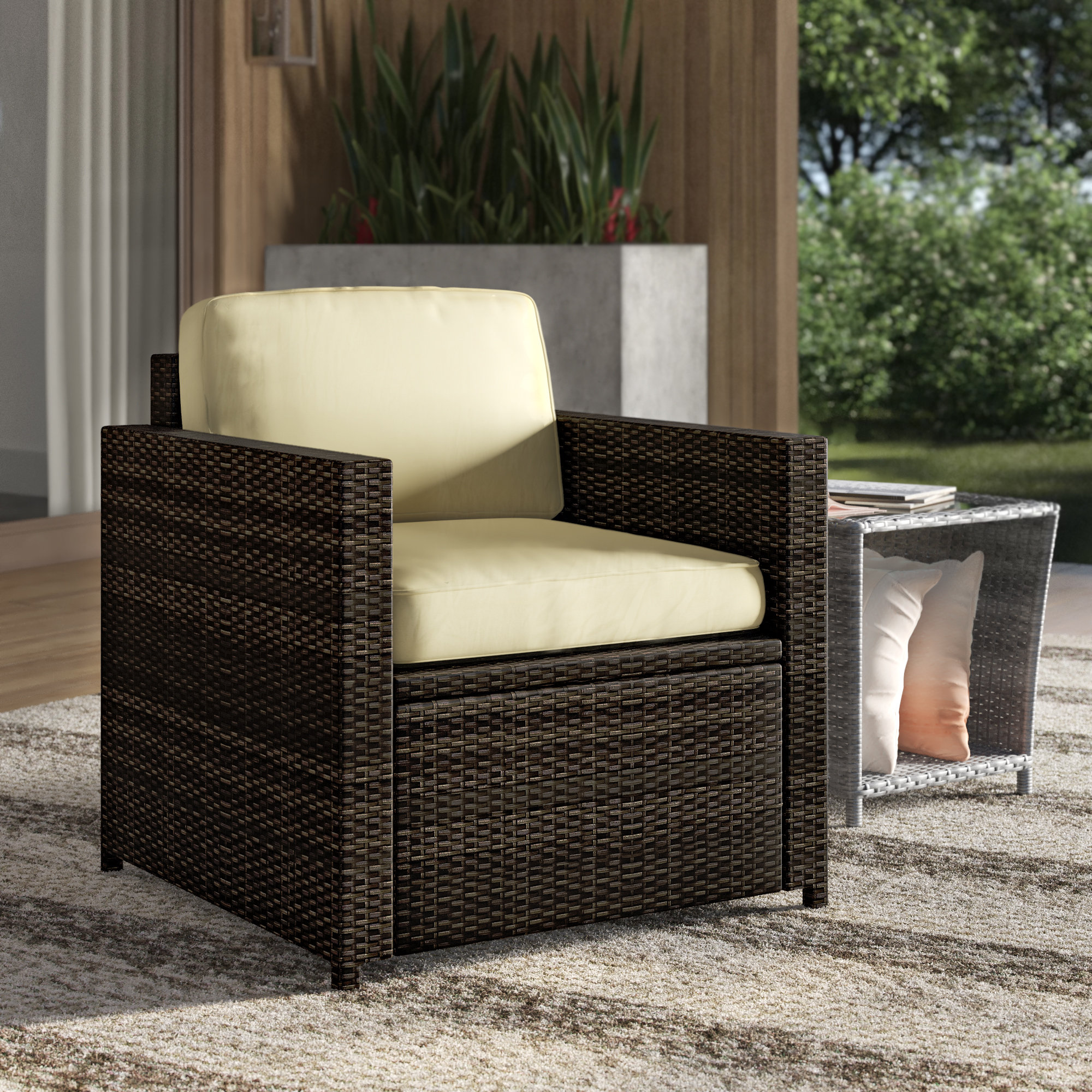 Outdoor Wicker Swivel Chairs Wayfair