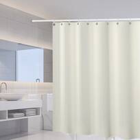 Animal Carpet Shower Curtain Waterproof Bathroom Rings Hooks Mildewproof Fabric 