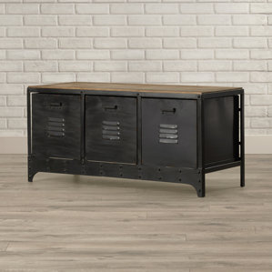 Wood and Metal Storage Bench by Trent Austin Des..