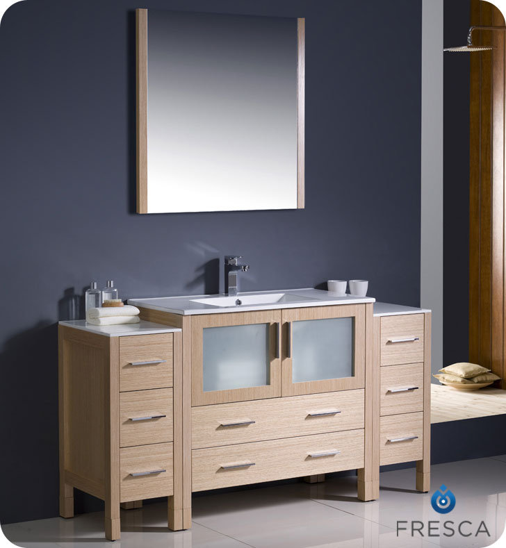 Fresca Torino 60 Single Bathroom Vanity Set With Mirror Reviews Torino 60 Single Bathroom Vanity Set With Mirror
