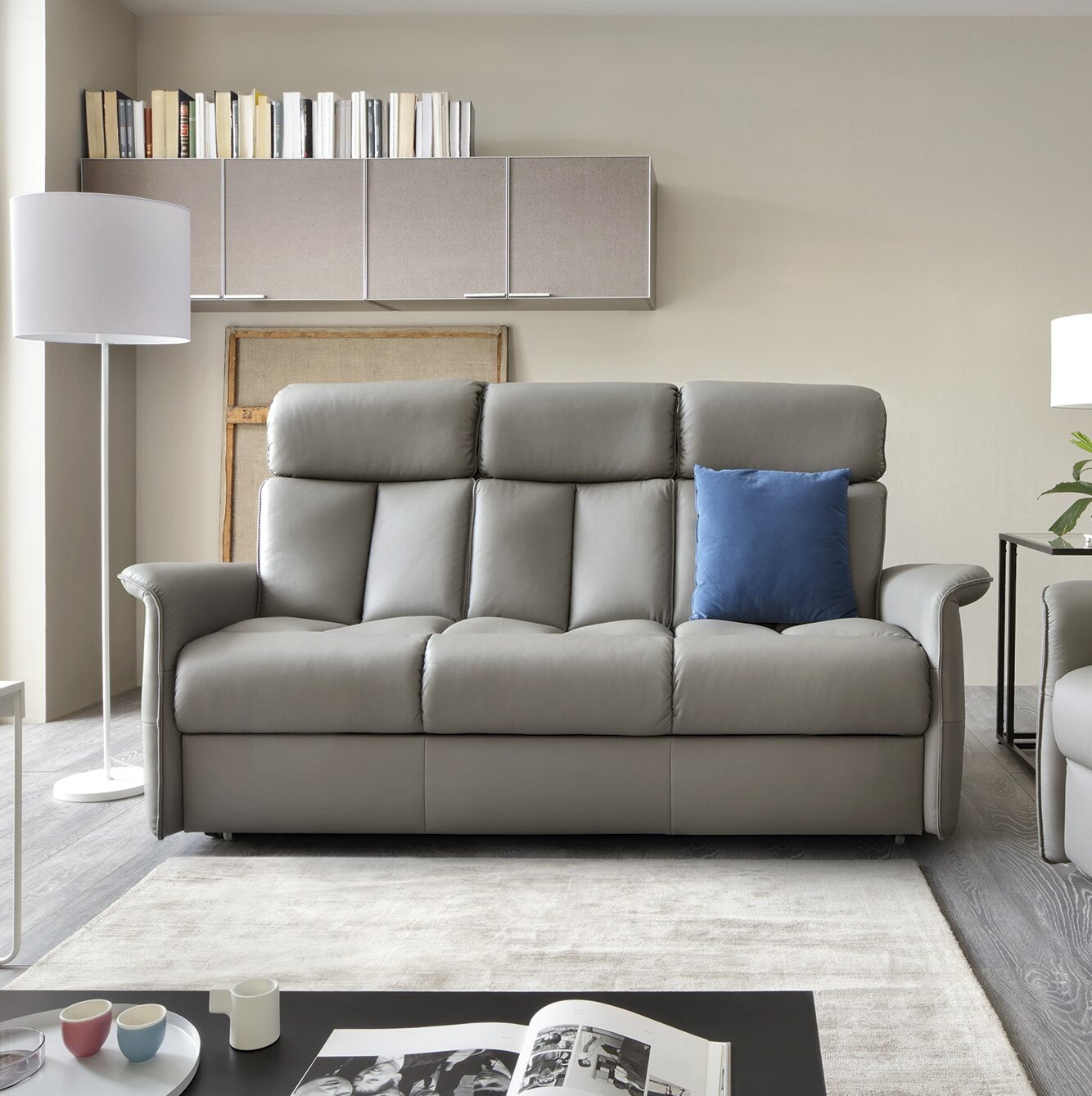 Ebern Designs Brockside Leather Sofa Bed | Wayfair.co.uk