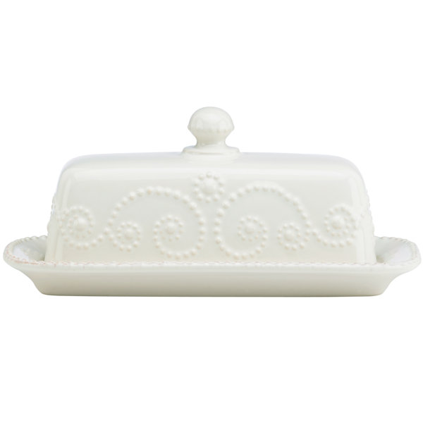 M15925 ROUND GLASS BUTTER DISH WITH LID/PAT WITH LID 