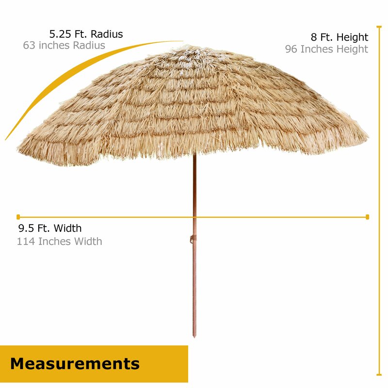 Backyard X Scapes Hawaiian 10 Market Umbrella Reviews Wayfair