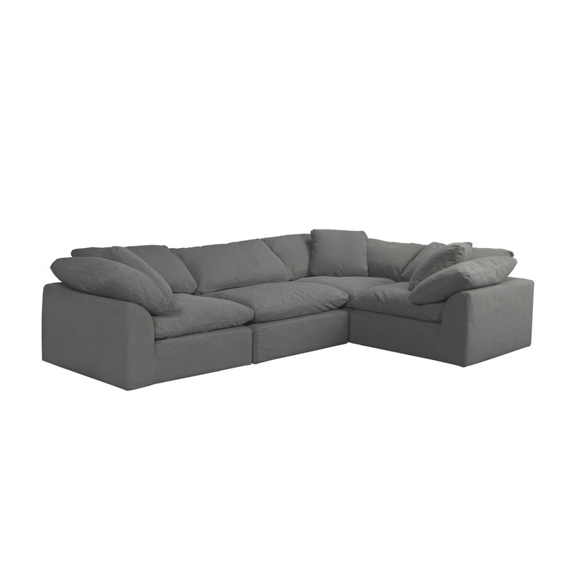 Latitude Run Sunset Trading Cloud Puff 6 Piece Modular Sectional