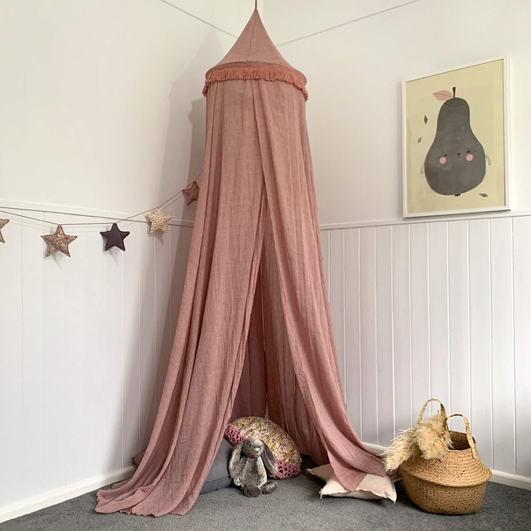 pink nursery canopy
