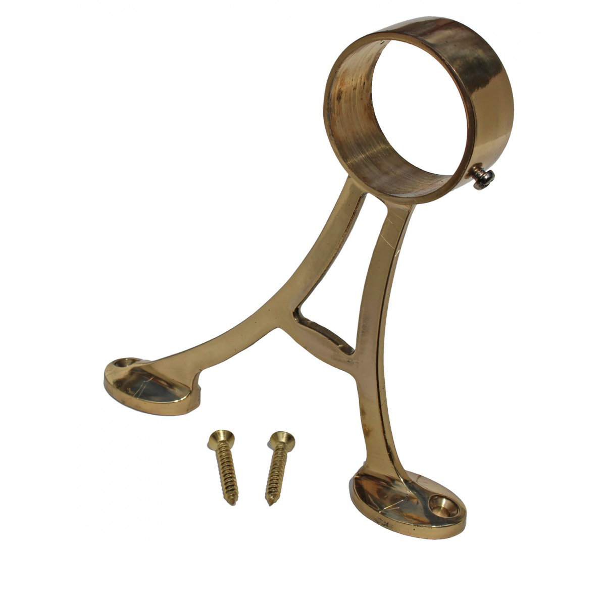 The Renovators Supply Inc. 7" Lacquered Brass Floor Bracket Wayfair