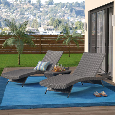 (incomplete)Penley 79.25" Long Reclining Chaise Lounge Set