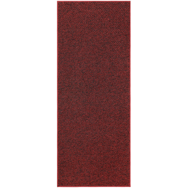 Ebern Designs Braided Indoor / Outdoor Area Rug in Burgundy | Wayfair