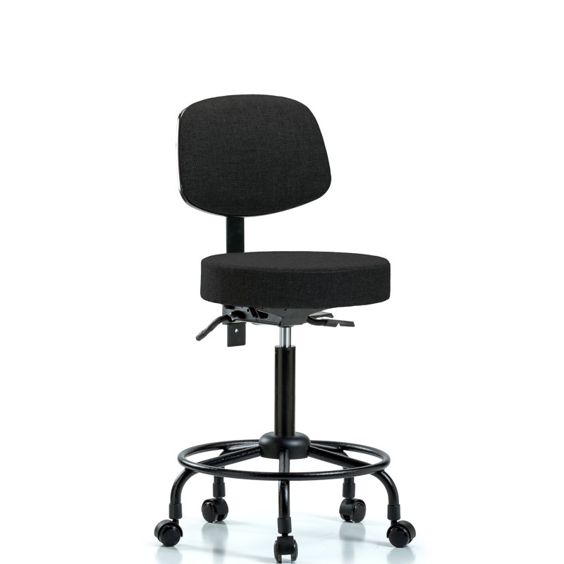 Symple Stuff Etta Round Tube Base Bench Height Adjustable Lab