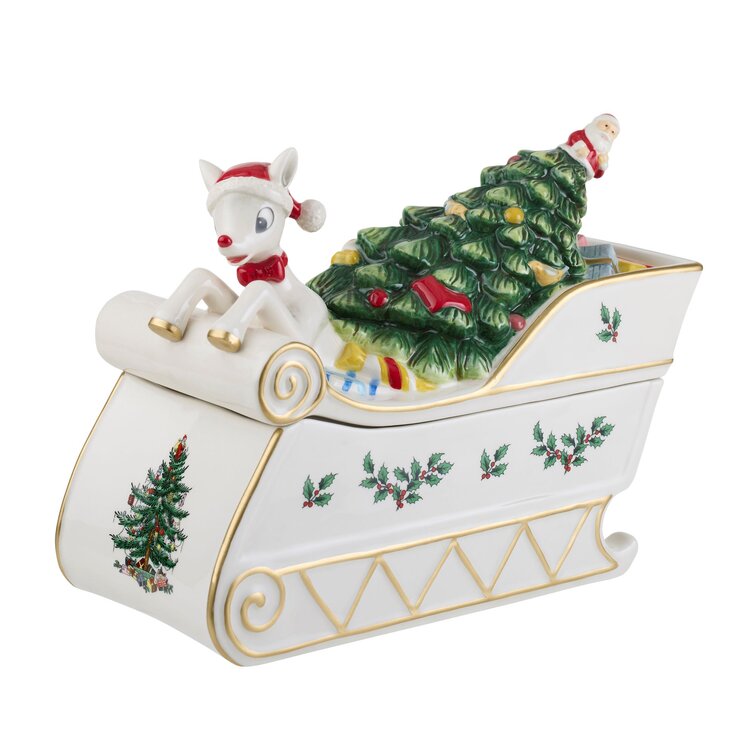 Snowman Cookie Jar Spode Christmas Tree Mr