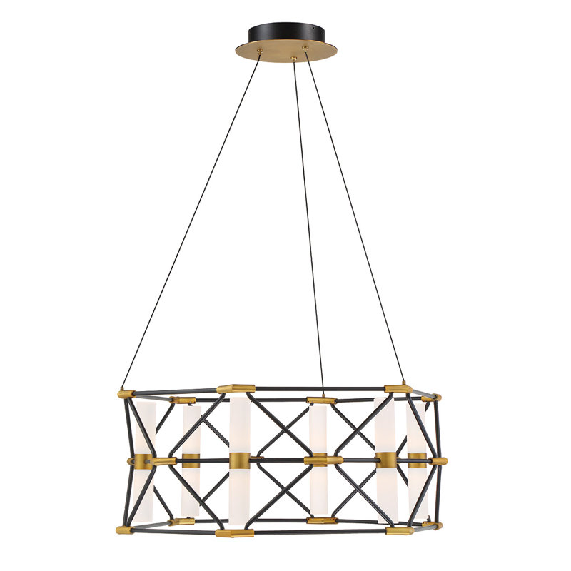 geometric led chandelier