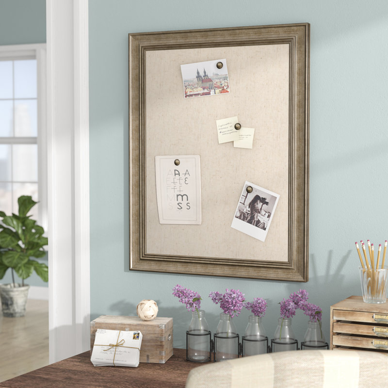 Gracie Oaks Wall Mounted Bulletin Board Reviews Wayfair