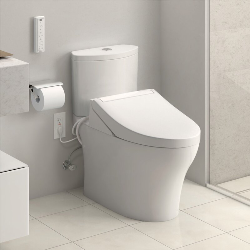 Toto Washlet C5 Electronic Toilet Elongated Bidet Seat Reviews Wayfair
