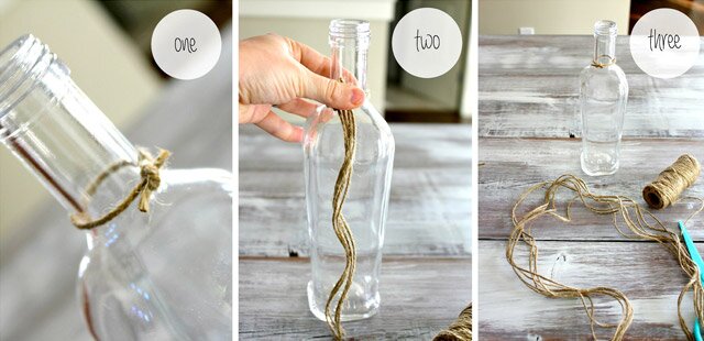 wrap diy tie top Jute  Knotted Bottles Wayfair  DIY Net