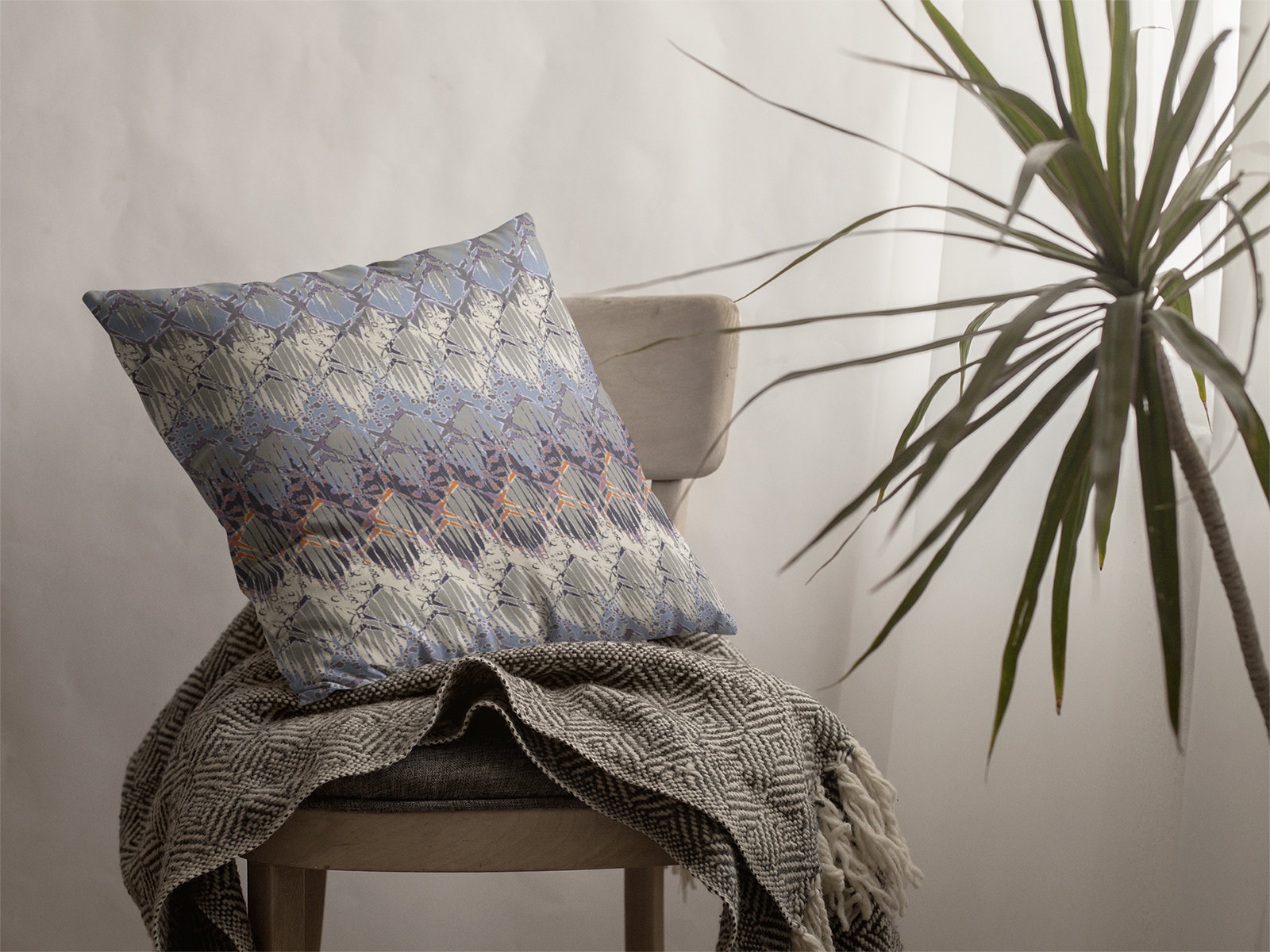 Dakota Fields Hatches Broadcloth Indoor Outdoor Zippered Pillow Muted  Purple | Wayfair