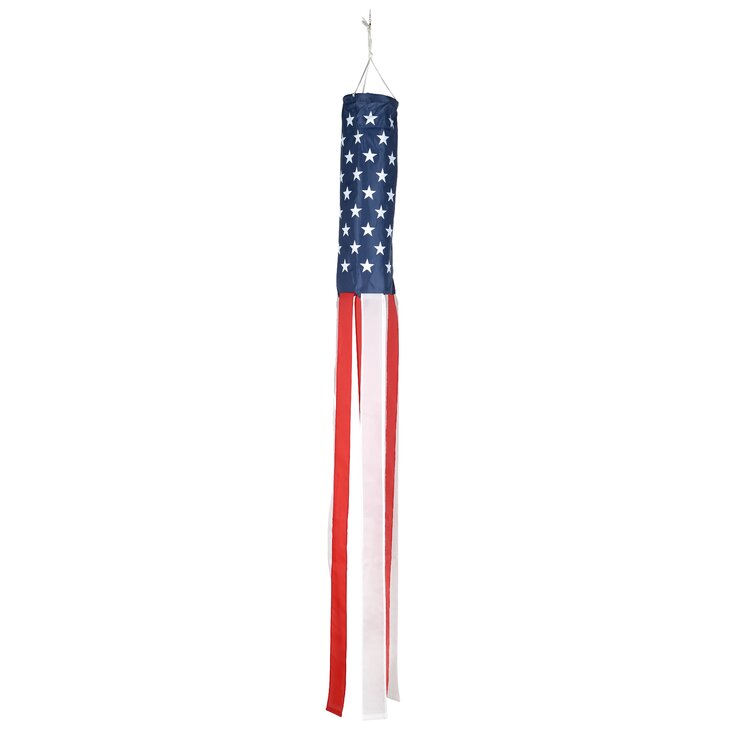 24 Inch Windsock In the Breeze Stars and Stripes Patriotic Hanging