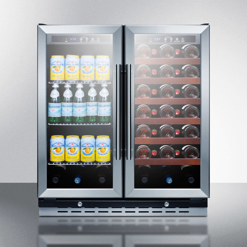 Summit Appliance Summit 33 Bottle Dual Zone Convertible Wine Cooler