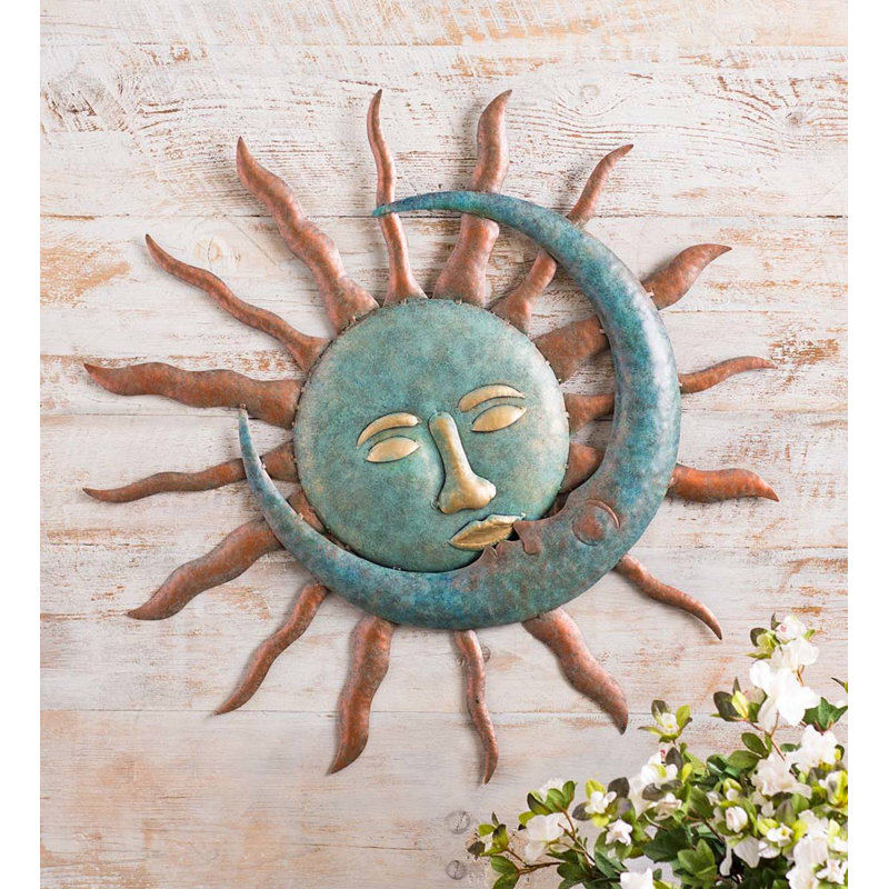 Wind Weather Sun Kissing Moon Metal Wall Decor Reviews Wayfair