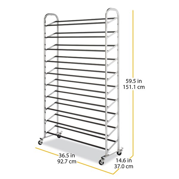 Rebrilliant 50 Pair Shoe Rack Wayfair