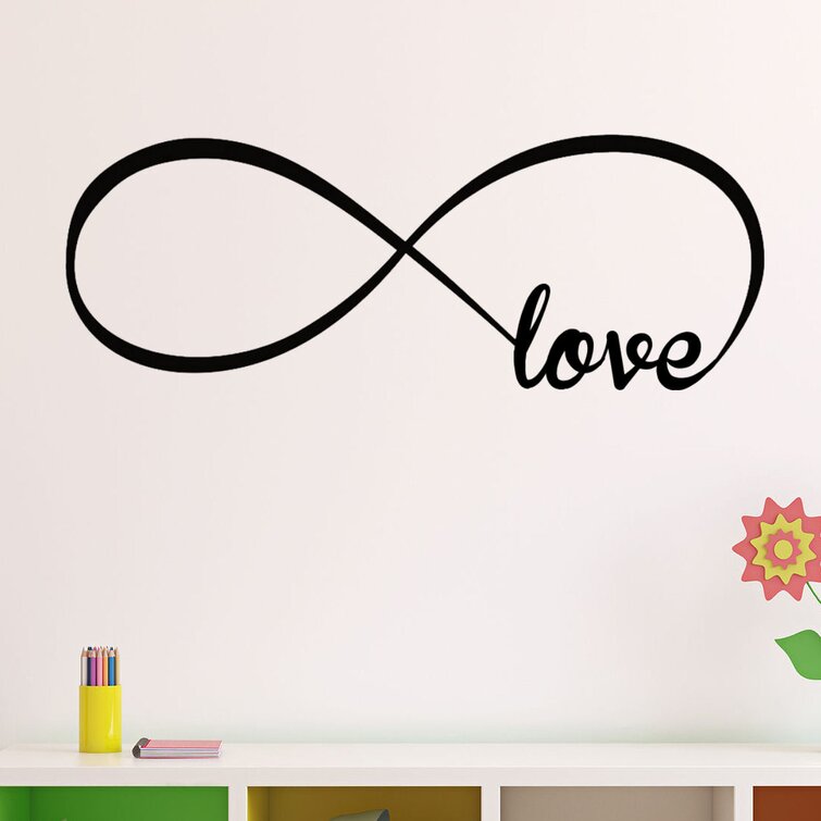 Love Infinity Loop Symbol Vinyl Wall Decal Sticker