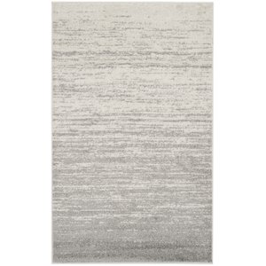 Busick Ivory/Silver Area Rug