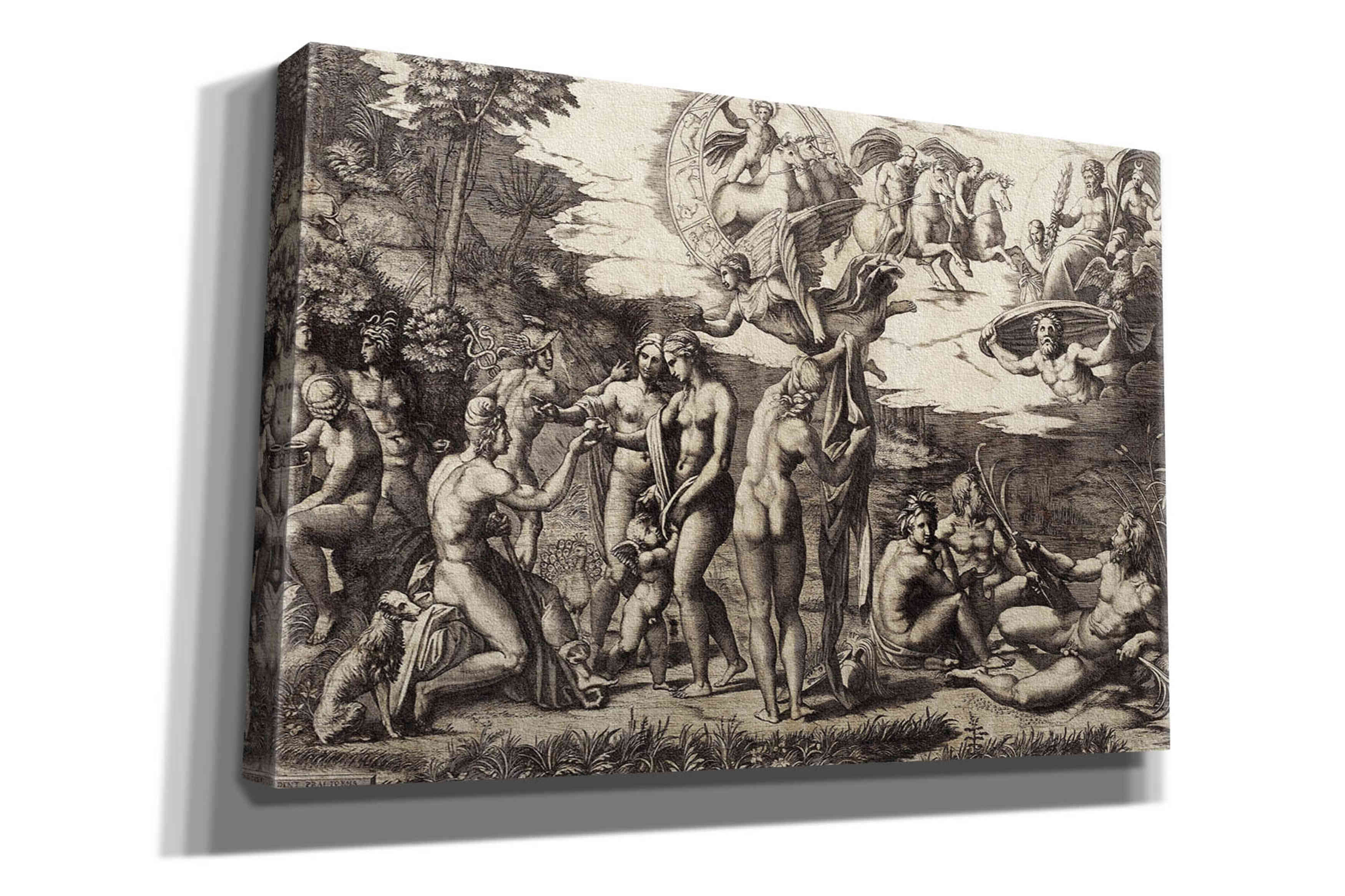 Fleur De Lis Living The Judgment Of Paris By Raphael And Raimondi On