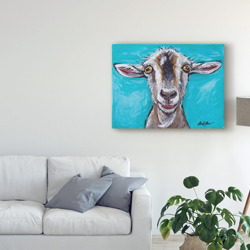 Winston Porter Goat Gizmo Acrylic Painting Print On Wrapped