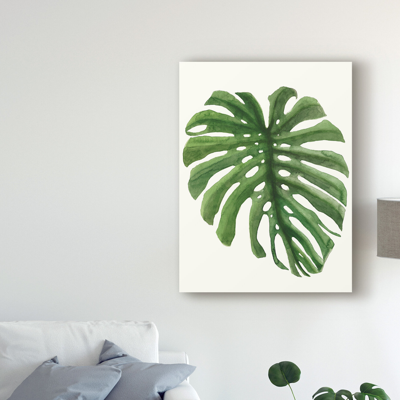 East Urban Home Tropical Breeze Leaves I by Naomi Mccavitt - Painting ...