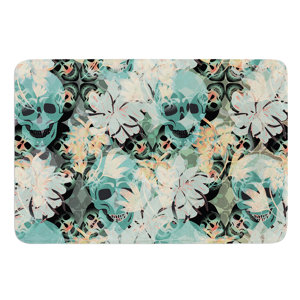 Dead's Head Party by Akwaflorell Bath Mat