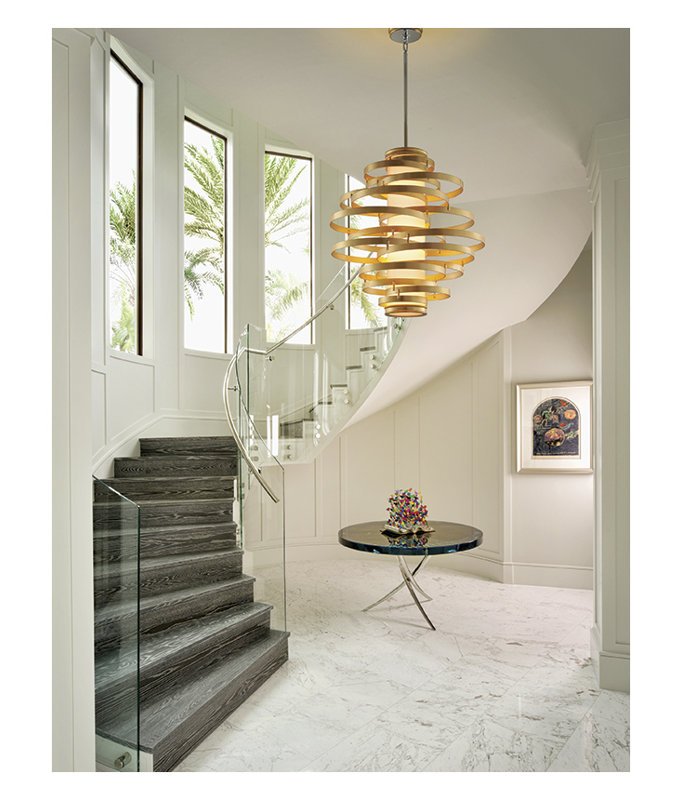 Corbett Lighting Vertigo 4 Light Unique Statement Geometric Corbett Lighting Vertigo 4 Light Unique