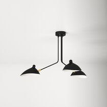 modern semi flush mount light