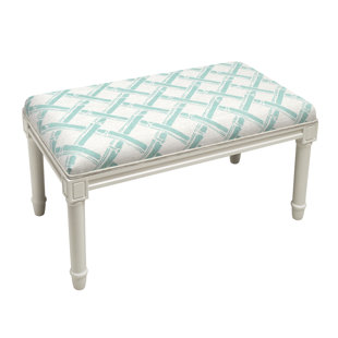 Go to store & view more images Highland Dunes Delancy Bamboo Trellis Wood Bench